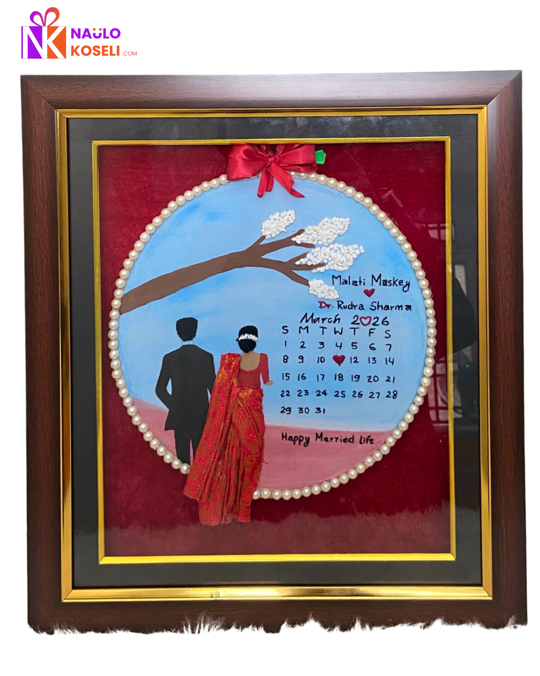 Framed Circular Embroidery Hoop 9 Inch
