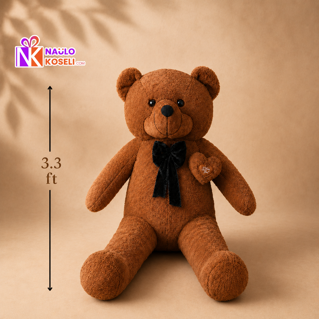 Adorable Brown Teddy – 3.3 Feet Teddy Bear