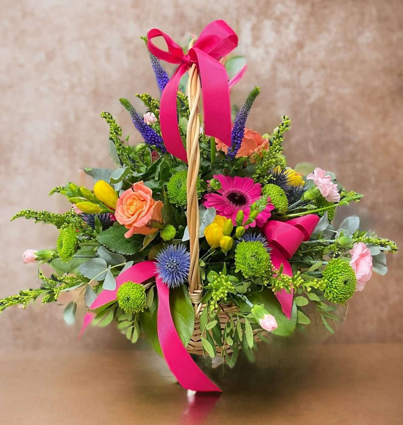 Mixed Seasonal Flower Basket