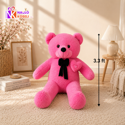 Cute Pink 3.3 Feet Teddy Bear