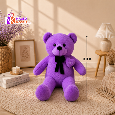 Purple Hug Teddy – 3.3 Feet Teddy Bear