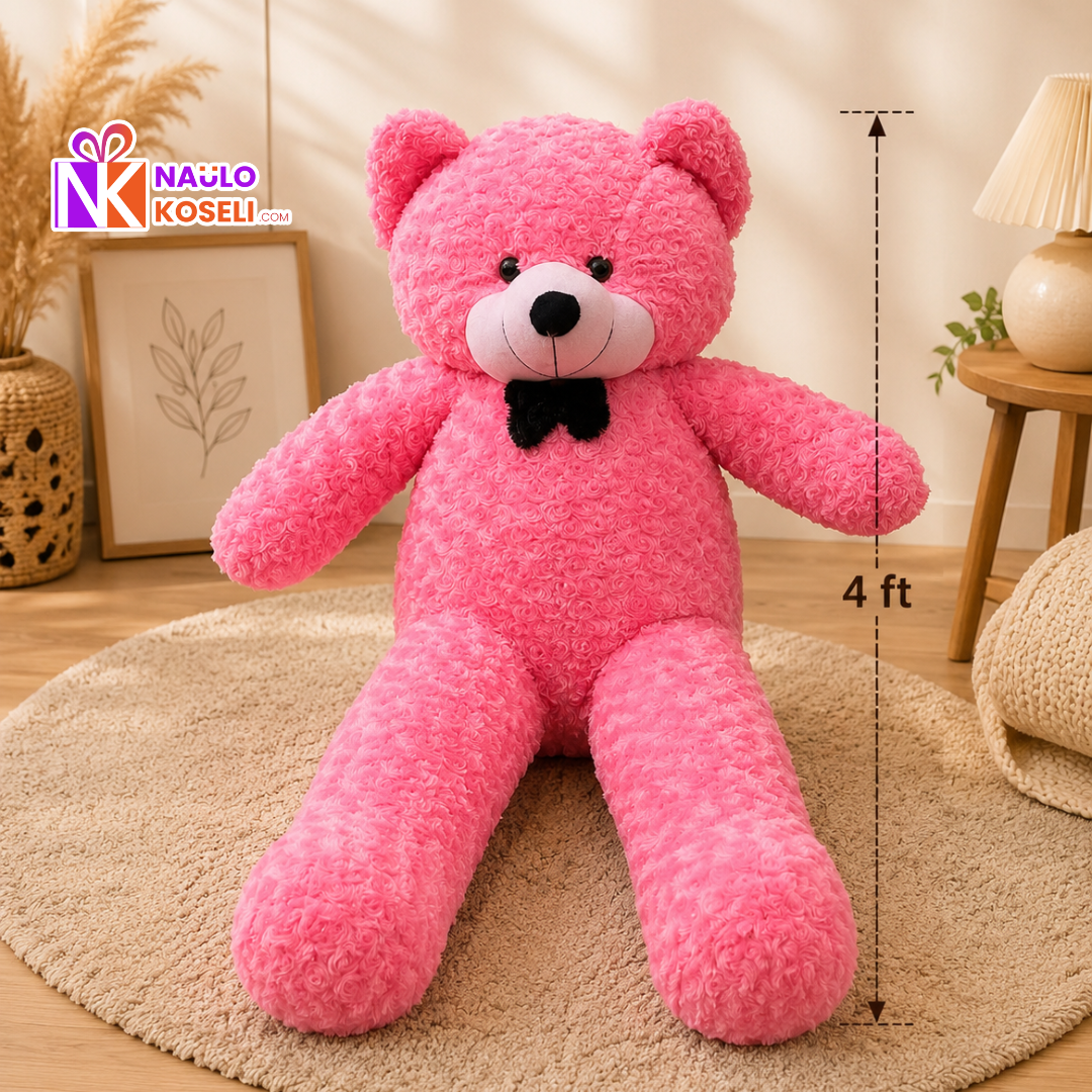 Pink Rose Teddy – 4 Feet Teddy Bear