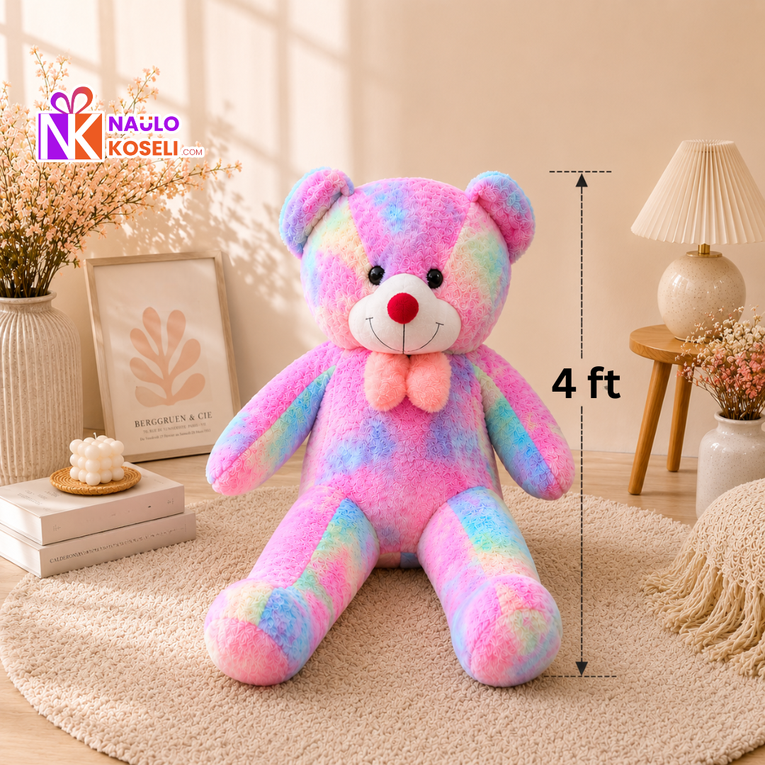 Rainbow Teddy – 4 Feet Teddy Bear