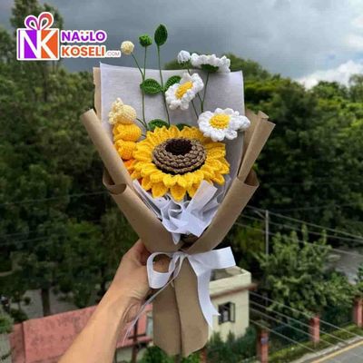 Handmade sunflower bouquet